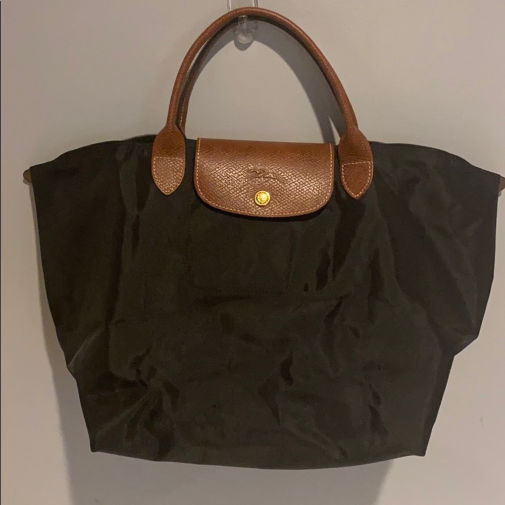 Longchamp Le Pilage Medium black tote
